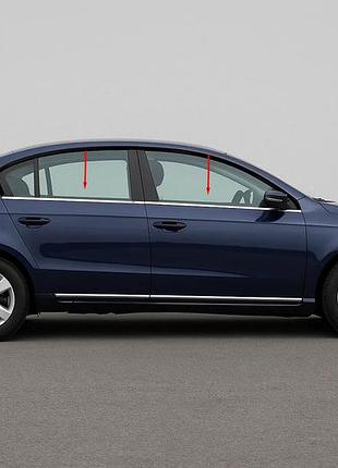 Окантовка стекол sd/sw нержавейка для volkswagen passat b7 2012-2015 гг