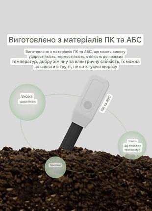 Датчик температури та вологості ґрунту tuya zigbee з z2m, тестер температури грунту термостат рослин у горщиках теплиць тестер гігрометр 6