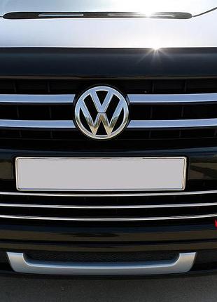 Посмішка на передній бампер (1 шт, нерж) для volkswagen amarok 2010-2022 рр