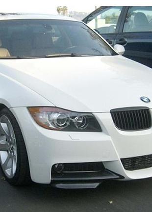 Передні flap накладки dpt (для e90 m-sport 2005-2008, чорний глянець, 2 шт) для bmw 3 серія e90/e91 рр