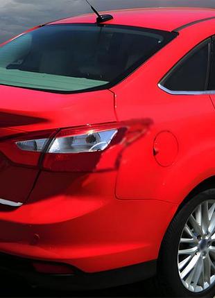 Накладка на багажник 2015-2017 (седан, нержавейка) для ford focus iii