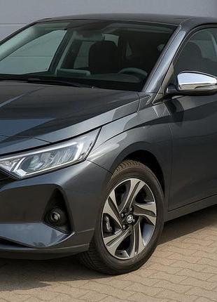 Накладки на зеркала (2 шт., нержавейка) для hyundai i-20 2020- гг
