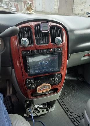 Накладки на панель приборов (meric) дерево для chrysler voyager 2001-2007 гг