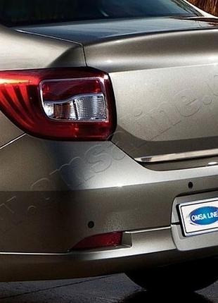 Накладка на багажник 2013-2018 нержавейка для dacia logan ii