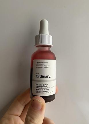 The ordinary aha 30% bha 2% peeling solution кислотний пілінг