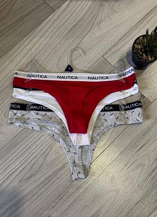 Nautica набір з 3 трусиків стрінгів оригінал