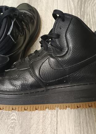 Кросівки зимові чоловічі (дитячі) nike air force af1 hi ut 2.0 шкіряні eu 37.5 / us 6.5