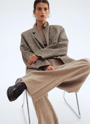 H&amp;m пиджак женский блейзер льняной пиджак оверсайз zara massimo dutti
