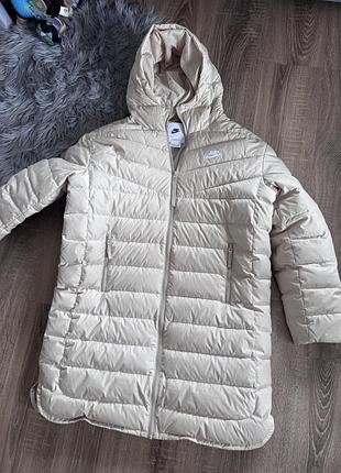 Пухова довга куртка nike l therma  fit