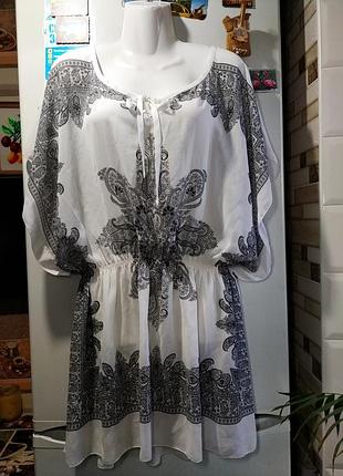Брендове,шифонове пляжне парео 46-48 р-marks&spencer