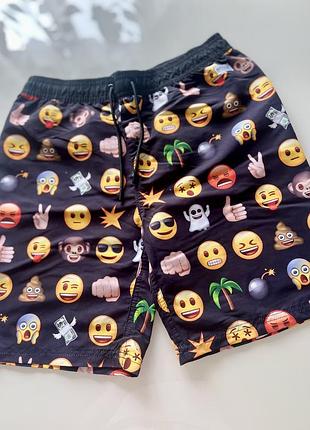 Шорти пляжні купальні для плавання emoji