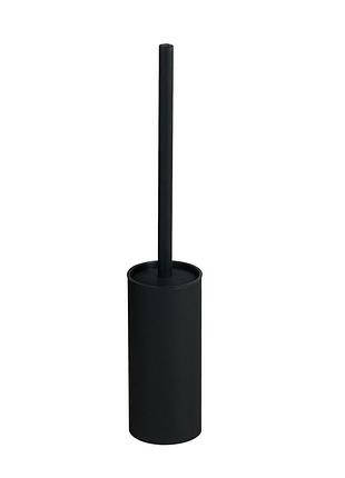 Ёршик для унитаза напольный vbi round округлый металл черный vbi-040020bl