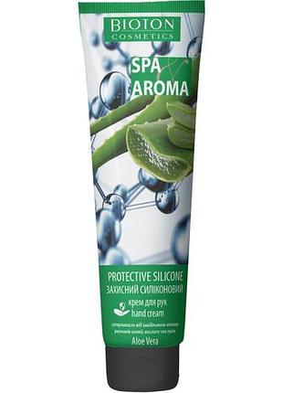 Крем для рук bioton cosmetics spa & aroma силиконовый с алоэ вера 75 мл