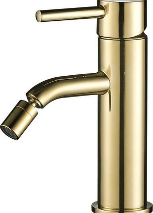 Змішувач для гігієнічного душу vbi milano на біде одноважільний золото латунь vbi-050104gl