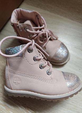Черевики шкіра від timberland оригінал 23 розмір для дівчаток
