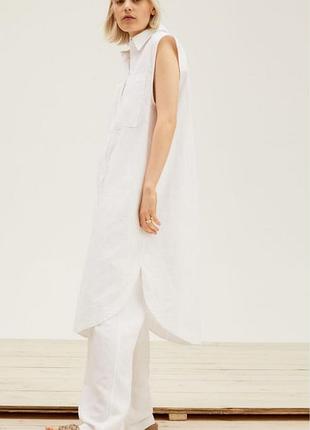 Біла кежкал сукня сорочка h&m