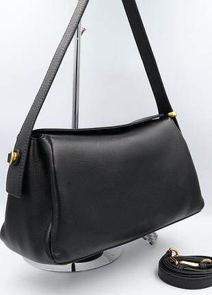 Сумка женская кожаная polina & eiterou m1103-1p black