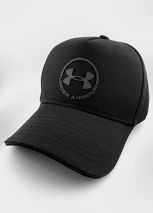 Бейсболка тракер cotton з гумовим патчем under armour чорного кольору
