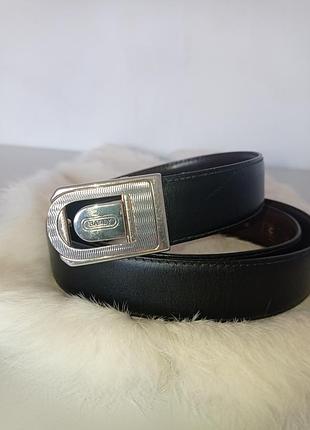 Ремень кожаный черного цвета, bally