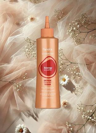 Скраб для шкіри голови fanola vitamins energy be complex detox scrub 195 мл
