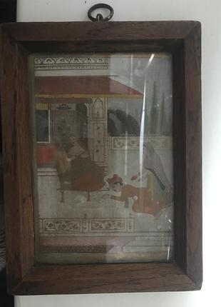 Картина индейка винтаж