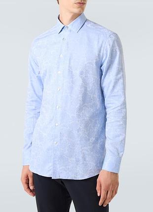 Чоловіча жакардова сорочка zara man розмір l 48