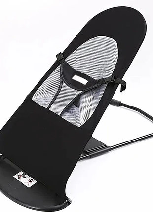 Кресло-шезлонг скачалка baby recliner chair детский, черный