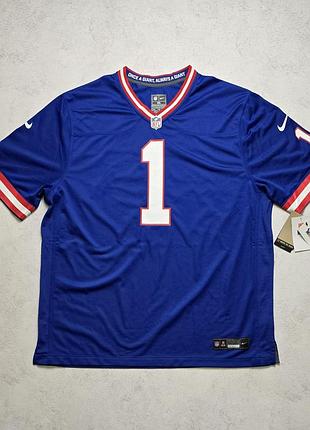 Американский футбол malik nabers #1 giants nike nfl game jersey
