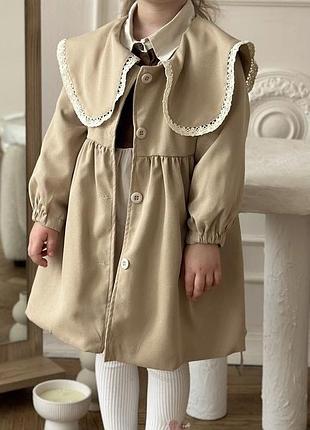 Весняний тренч для дівчинки