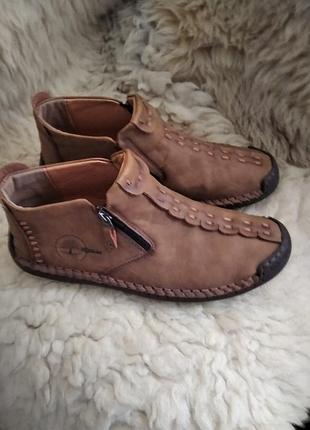 Кожаные ботинки-лоферы menico sport 6625 (46 р.) – мягкие и комфортные