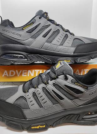 Кожаные водоотталкивающие кроссовки skechers air goodyear оригинал