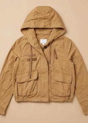 Парка bershka бежевая размер xs