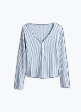 Блакитна кофта в рубчик від primark 💙  розмір: l