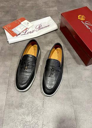 Лофери кроко глянець loro piana