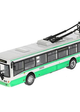 Троллейбус 6407b "автопарк" 1:72 металлический зеленый