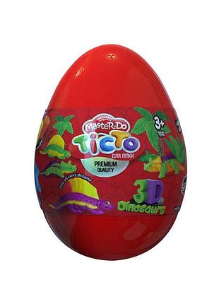 Набор креативного творчества "тесто для лепки master do" dinosaurs eggs тмd-08-01u красный