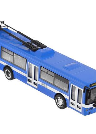 Троллейбус 6407b "автопарк" 1:72 металлический синий