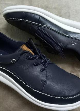 Превосходные кроссовки мокасины кожа мал.28-29р.clarks индии