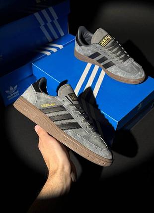 Женские кроссовки adidas handball spezial grey black