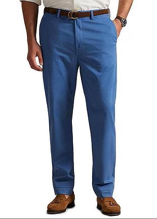 Брюки чинос классического кроя polo ralph lauren, средняя посадка, синие, 44b-30 big&amp;tall (большие размеры)