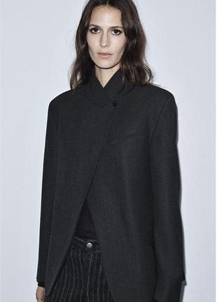 Блейзер вовняний  піджак zara з лімітованої колекції розмір xs s м