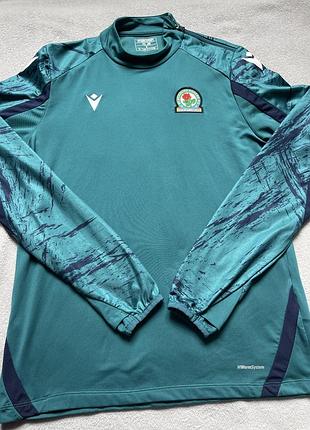 Спортивная кофта лонгслив macron blackburn rovers fc
