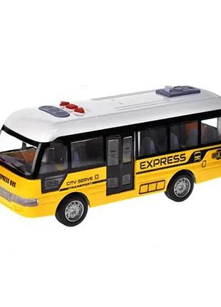 Дитячий інерційний автобус ym-9907f(yellow) 19х6,5х8 см