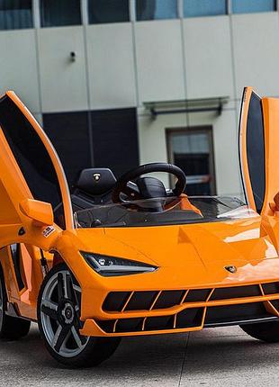 Детский электромобиль bambi lamborghini centenario m 4319 eblr (2 мотора по 45w, mp3, usb, eva) оранжевый