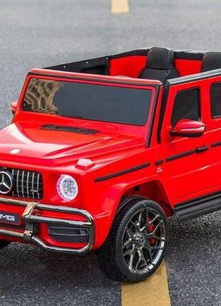 Детский электромобиль bambi джип mercedes-amg g65 (m 4259eblr) 4wd полный привод автопокраска красный