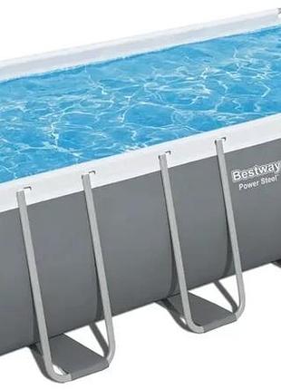 Прямокутний каркасний басейн bestway power steel 56670
