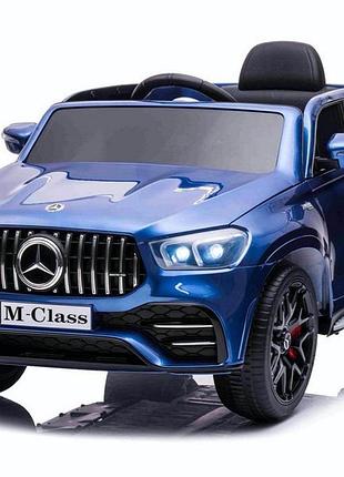 Детский электромобиль джип mercedes m 4781eblr mercedes (4 мотора по 25w, 1 аккум 12v7ah, mp3) синий