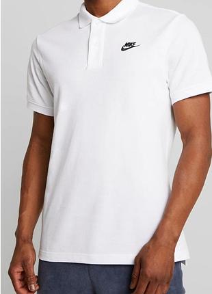 Біла футболка поло nike оригінал