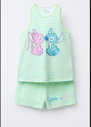 Піжама в смужку zara lilo & stitch дісней