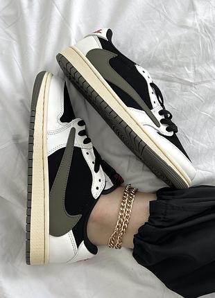 Кросівки jordan low x travis scott olive sale!!!